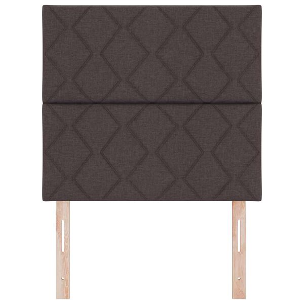 vidaXL T&ecirc;te de lit Marron fonc&eacute; 100 cm Cuir synth&eacute;tique