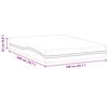 vidaXL Matelas Blanc et Gris 140 x 200 cm Mousse à Mémoire