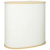 vidaXL Comptoir d'exposition Marron clair et blanc 90 x 48 x 93 cm