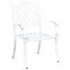 vidaXL Chaise de jardin 2 pcs Blanc 56 x 55 x 92,5 cm Aluminium