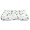 vidaXL Coussin de palette motif de feuilles 60x60x12 cm tissu