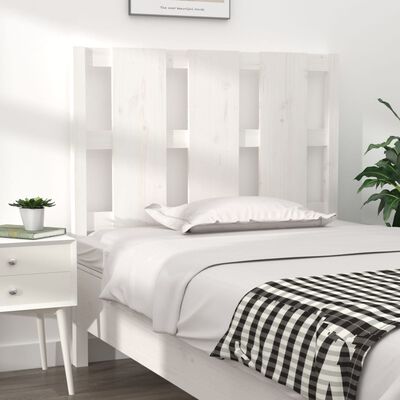 vidaXL Tête de lit blanc 105,5x4x100 cm bois massif de pin