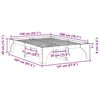 vidaXL Cadre de lit Blanc 140 x 200 cm Pin massif