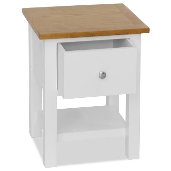 vidaXL Tables de chevet 2 pcs 36x30x47 cm bois de chêne massif