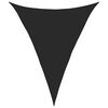 vidaXL Voile d'ombrage 160 g/m&sup2; triangulaire noir 5x7x7 m PEHD