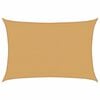 vidaXL Voile d'ombrage 160 g/m&sup2; rectangulaire sable 3,5x5 m PEHD