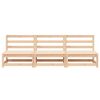 vidaXL Canap&eacute;s centraux de jardin 3 pcs Bois de pin massif