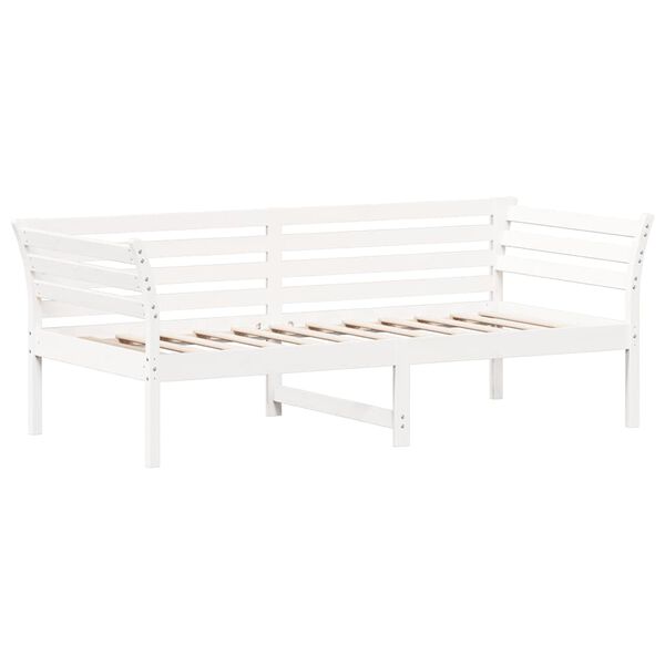 vidaXL Lit de jour sans matelas blanc 75x190 cm bois de pin massif
