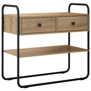 vidaXL Table console Ch&ecirc;ne artisanal 80 x 40 x 75 cm Bois d'ing&eacute;nierie