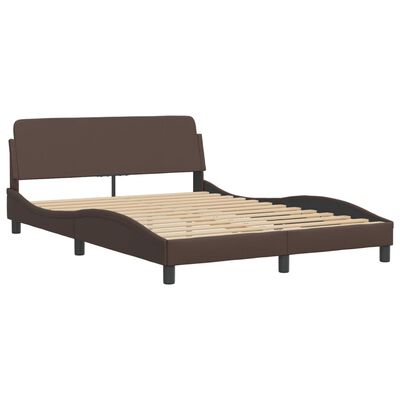 vidaXL Cadre de lit sans matelas marron 120x200 cm similicuir