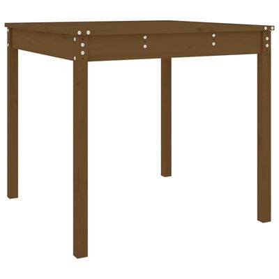 vidaXL Table de jardin marron miel 82,5x82,5x76 cm bois massif de pin