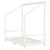 vidaXL Cadre de lit pour enfant blanc 80x160 cm bois de pin massif