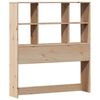 vidaXL Lit biblioth&egrave;que sans matelas 90x190 cm bois de pin massif