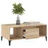 vidaXL Table basse Chêne sonoma 90x50x36,5 cm Bois d'ingénierie