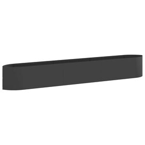 vidaXL Jardin sur&eacute;lev&eacute; Noir 300 x 40 x 40 cm Acier