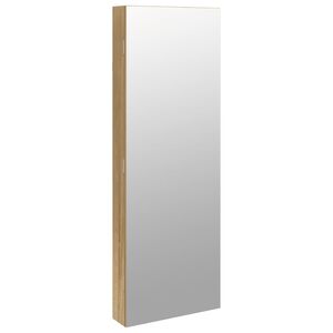 vidaXL Armoire &agrave; bijoux avec miroir et &eacute;clairage LED mural
