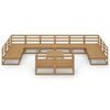 vidaXL Salon de jardin 13 pcs bois de pin massif