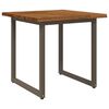 vidaXL Table &agrave; manger en bord vivant 80 x 80 x 75 cm