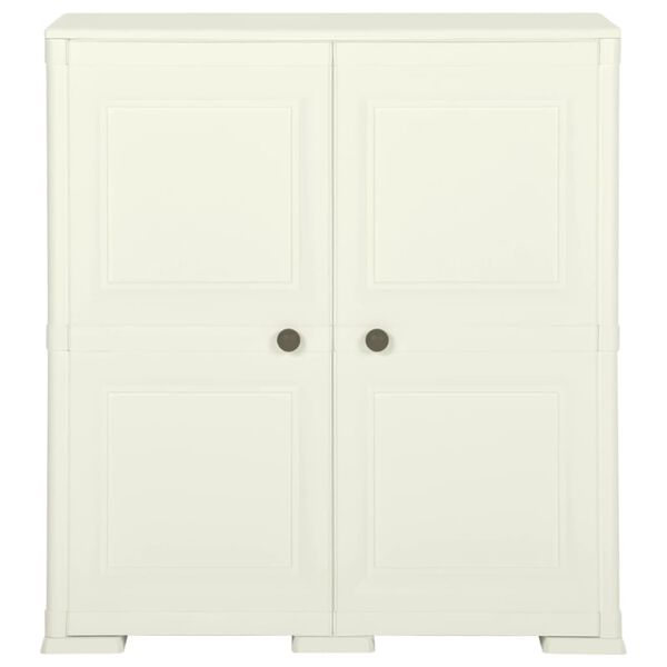 vidaXL Armoire plastique 79x43x85,5 cm design bois glace à la vanille