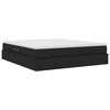 vidaXL Lit avec rangement et matelas Noir 180 x 200 cm Polyester