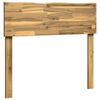 vidaXL T&ecirc;te de lit en bois brut ROSTOCK Blanc 80 cm