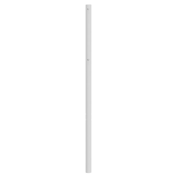 vidaXL T&ecirc;te de lit de remplacement m&eacute;tal blanc 120 cm