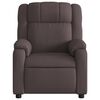 vidaXL Fauteuil inclinable &eacute;lectrique Marron fonc&eacute; Tissu