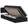 vidaXL Lit de Rangement avec t&ecirc;te de lit Noir 90 x 190 cm Velours