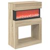 vidaXL Chemin&eacute;e &eacute;lectrique Sonoma 64 x 30 x 87 cm Bois d'ing&eacute;nierie
