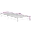 vidaXL Cadre de lit sans matelas noir 75x190 cm bois ing&eacute;nierie