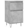 vidaXL Buffet gris b&eacute;ton 40x35x70 cm bois d'ing&eacute;nierie