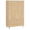 vidaXL Buffet haut ch&ecirc;ne sonoma 69,5x31x115 cm bois d'ing&eacute;nierie