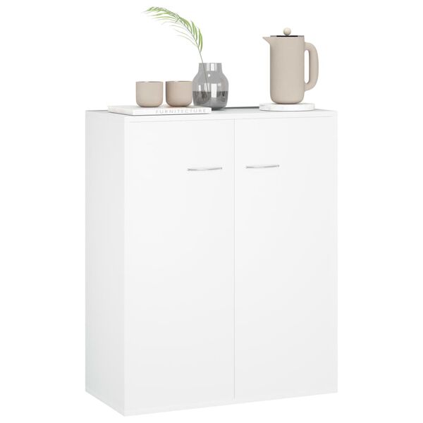 vidaXL Buffet blanc 60x30x75 cm bois d'ing&eacute;nierie