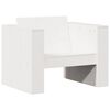 vidaXL Canap&eacute; de jardin blanc 79x60x62 cm bois de pin massif