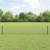 vidaXL Clôture avec poteau Vert 0,4 x 25 m Acier et PVC