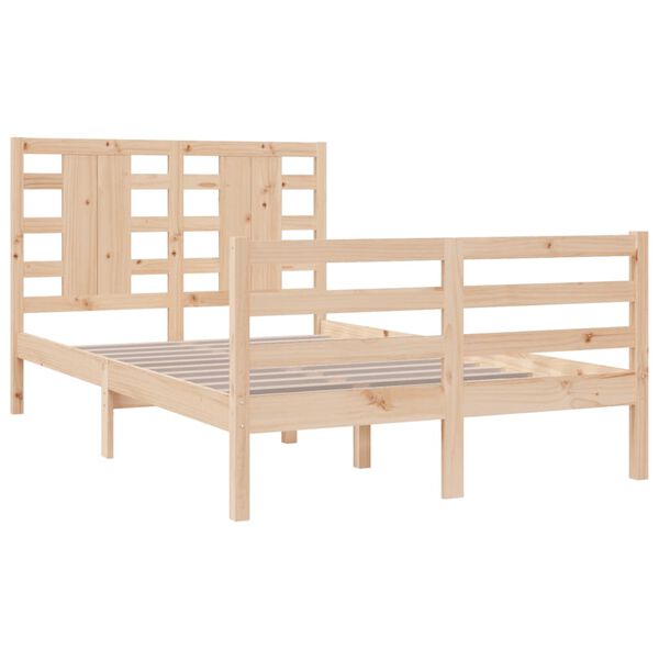 vidaXL Cadre de lit sans matelas 120x200 cm bois de pin massif