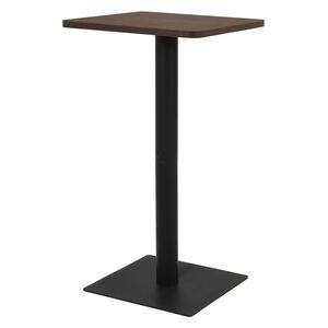vidaXL Table de bistro Cendre fonc&eacute; 50x50x107 cm