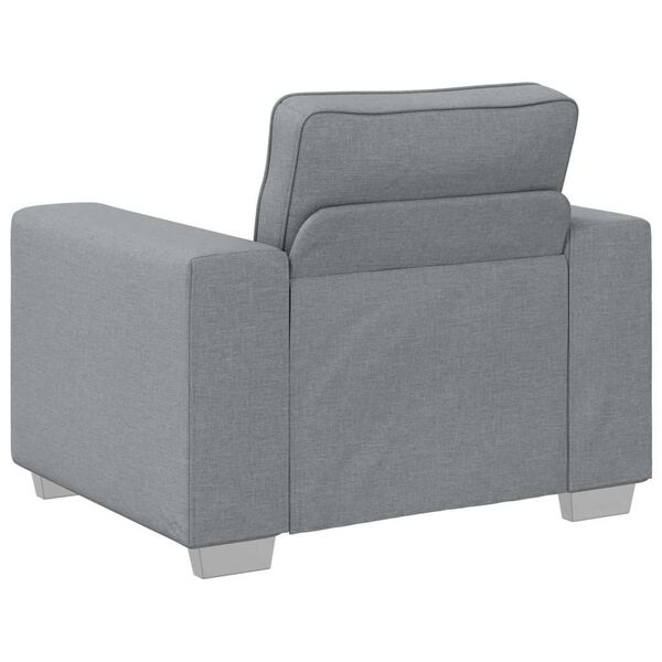 vidaXL Canap&eacute; 59cm Gris clair tissu