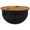 vidaXL Table basse noir 50x27 cm bois de r&eacute;cup&eacute;ration massif