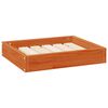 vidaXL Lit pour Chien Cire marron 51,5 x 44 x 9 cm Bois de Pin Massif