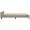 vidaXL Cadre de lit sans matelas gris clair 140x200 cm velours