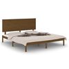 vidaXL Cadre de lit sans matelas marron miel 200x200cm bois pin massif