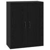 vidaXL Meuble mural Ch&ecirc;ne noir 69,5 x 34 x 90 cm Bois d'ing&eacute;nierie