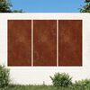 vidaXL D&eacute;corations murales jardin 3 pcs 105x55 cm design du soleil