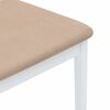 vidaXL Chaises à manger coussins 2 pcs blanc bois massif caoutchouc