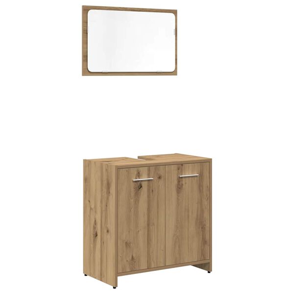 vidaXL Ensemble de meubles salle de bain 3 pcs bois d'ingénierie