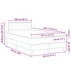 vidaXL Lit &agrave; ressorts avec matelas avec LED Cr&egrave;me 120 x 200 cm tissu