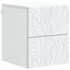 vidaXL Cabinet de chevet mural Blanc 34,5 x 33 x 40 cm