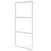 vidaXL Paroi de douche &agrave; l'italienne &agrave; verre ESG d&eacute;poli 100x195 cm