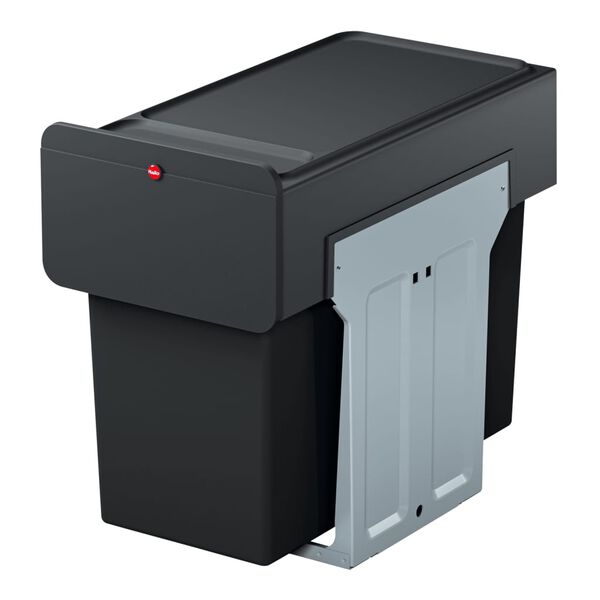 Hailo Seau &agrave; d&eacute;chets int&eacute;gr&eacute; EcoLine 3x10L Noir